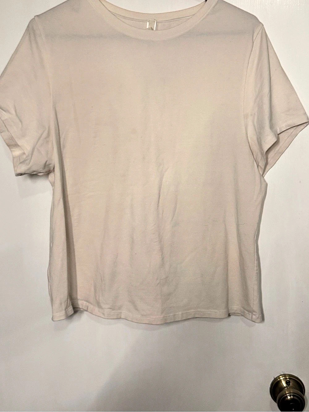 SKIMS Cotton Jersey T-Shirt Short Sleeve Beige 3X